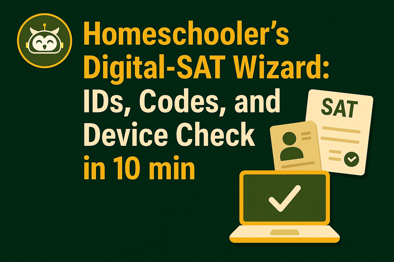 Devic Checks Homeschooler’s Digital-SAT Wizard: IDs, Codes, and Device Check in 10 ...
