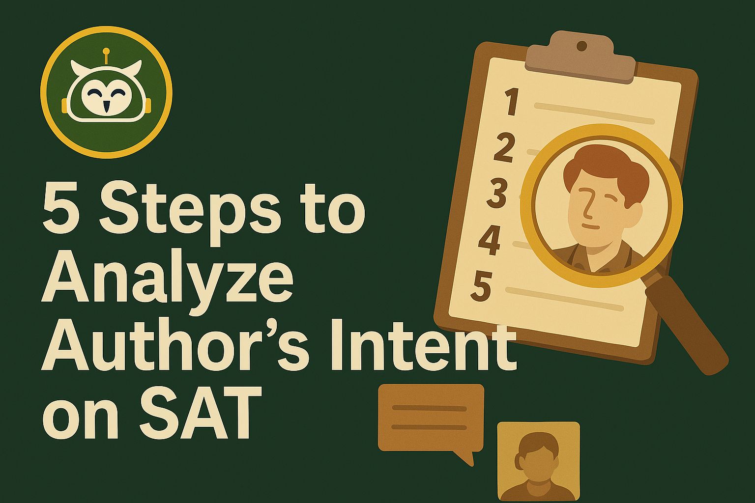 5 Steps to Analyze Author's Intent on SAT | Pursu