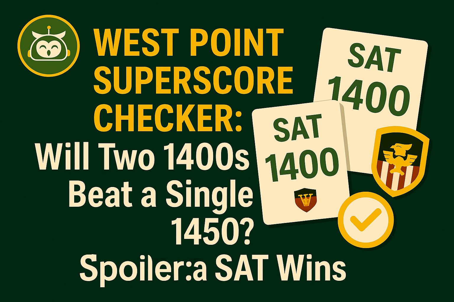 Point Test Beat West Point Superscore Checker: Will Two 1400s Beat a Single 1450? | Pursu