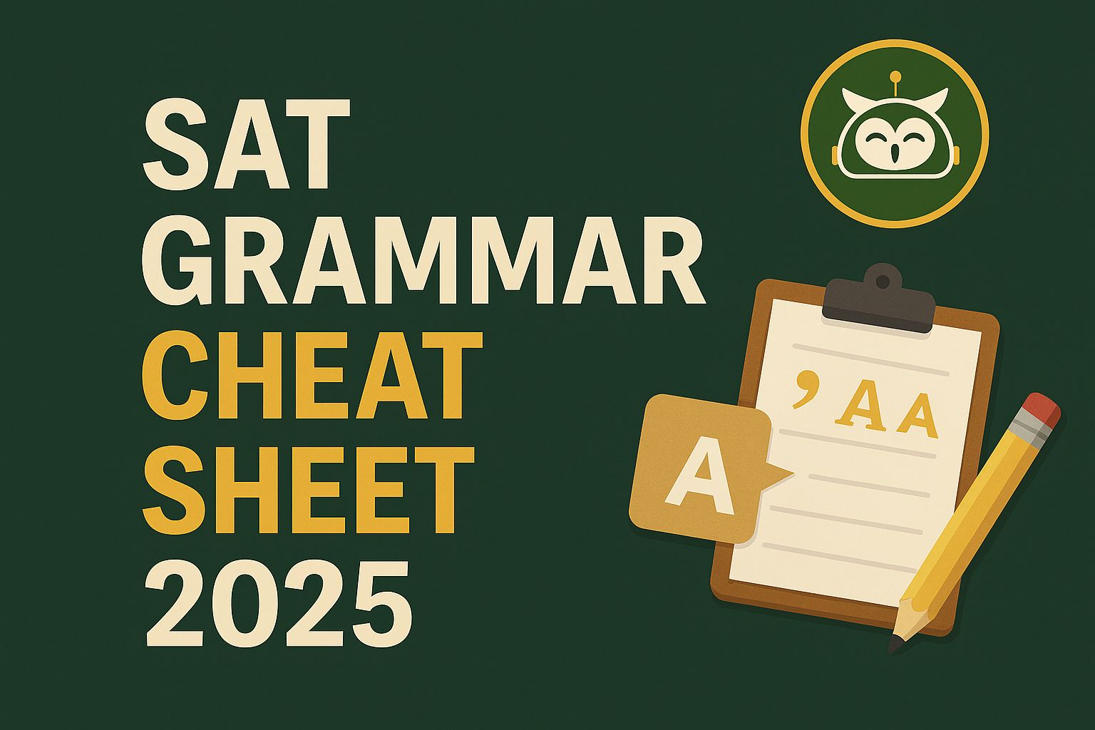 SAT Grammar Rules Cheat Sheet 2026: All 23 Rules That Cover 85% | Pursu