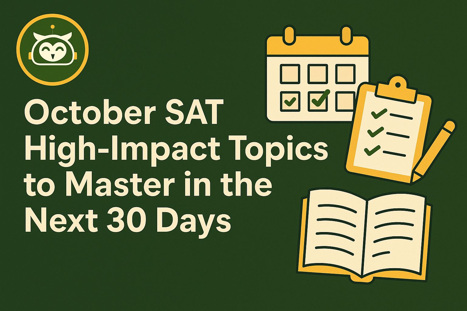 October SAT High-Impact Topics to Master in the Next 30 Days | Pursu